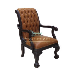 Sillón Modelo Rowan Ejecutivo en Piel Cogñac