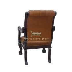 Sillón Modelo Rowan Ejecutivo en Piel Cogñac