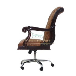 Sillón Modelo Rowan Ejecutivo en Piel Cogñac