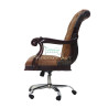 Sillón Modelo Rowan Ejecutivo en Piel Cogñac