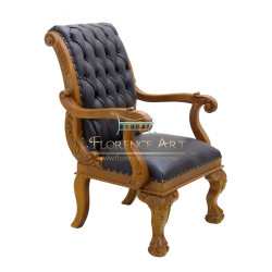 Sillón Modelo Rowan Ejecutivo en Piel Negra
