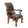 Sillón Modelo Rowan Ejecutivo en Piel Negra