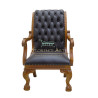 Sillón Modelo Rowan Ejecutivo en Piel Negra