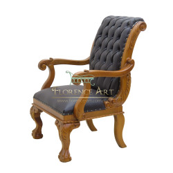 Sillón Modelo Rowan Ejecutivo en Piel Negra