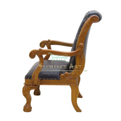 Sillón Modelo Rowan Ejecutivo en Piel Negra