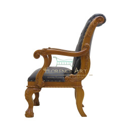 Sillón Modelo Rowan Ejecutivo en Piel Negra